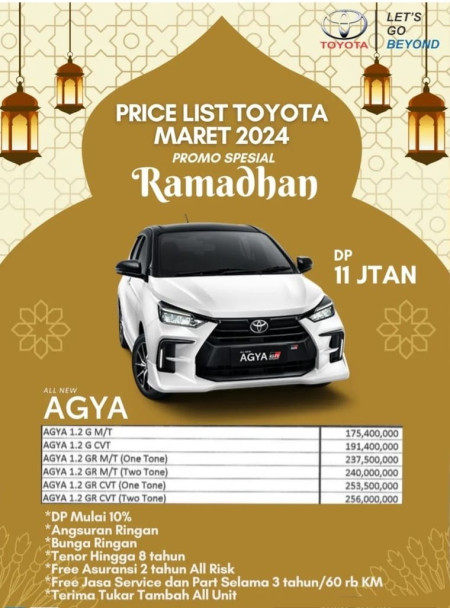 Promo Agya Special Ramadhan DP 11Jutaan