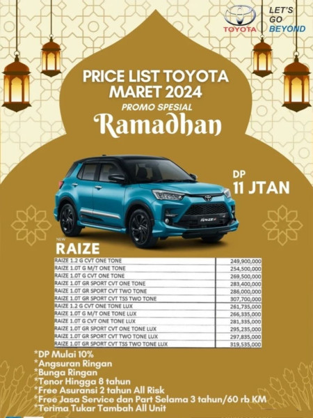 Promo Raize Special Ramadhan DP 11Jutaan